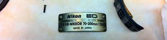 Nikon AF-S 70-200 2.8 VR Lens Aperture Repair